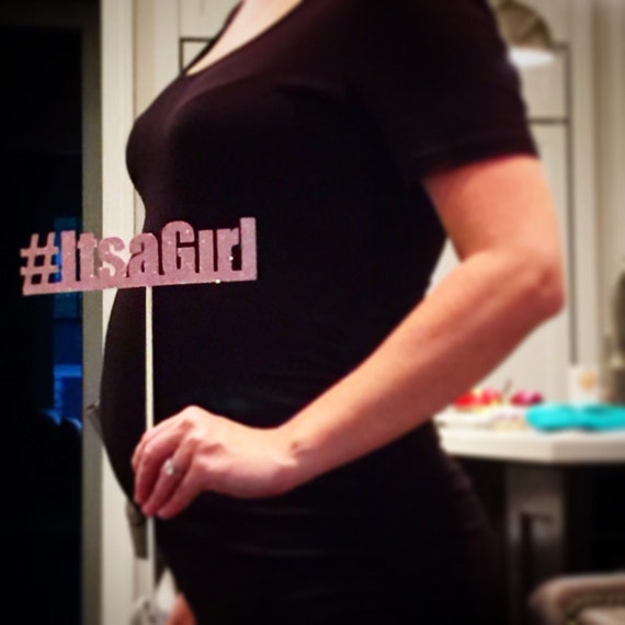 Pregnancy Announcement HASHTAG on a STICK for INSTAGRAM great