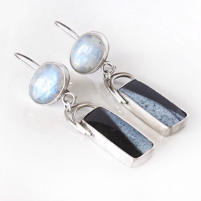 Modern Sculptural Jewelry. Silver Handmade by CoriluDesigns