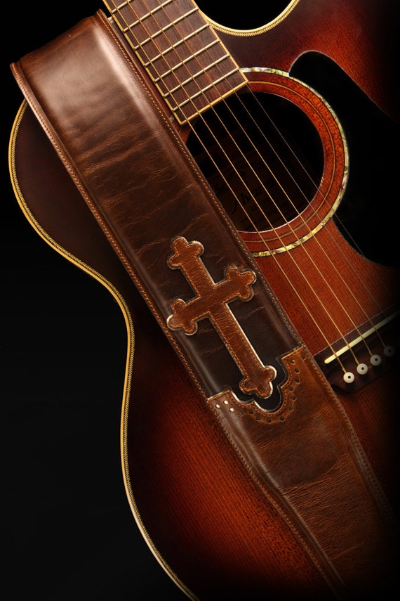 Leather Guitar Strap Cross Guitar Strap Halens Cross Guitar