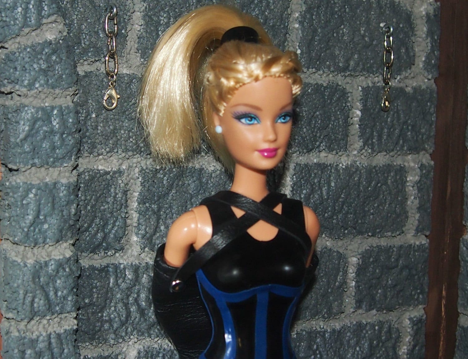 Barbie bondage plus size leather