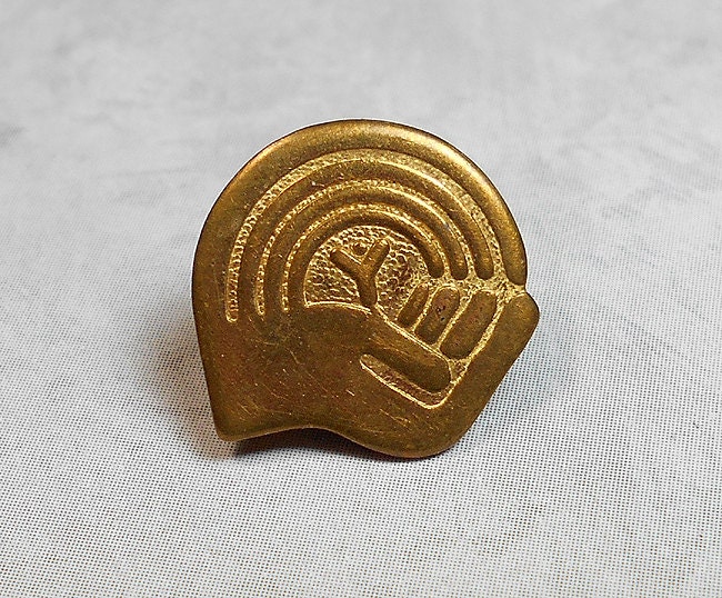 Vintage Pin United Way Tack Pin Lapel Pin Gold by SharkysWaters