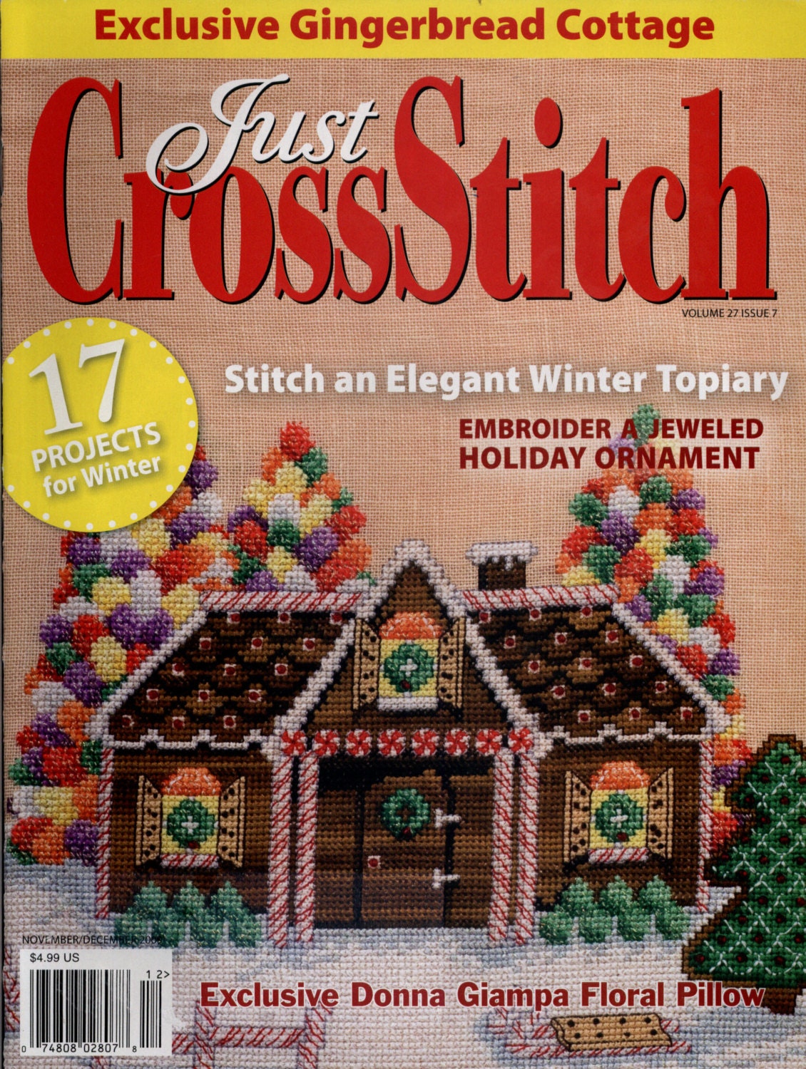 Just Cross Stitch Magazine December 2009 Issue