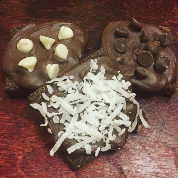 Items similar to Crunchy Carob Brownies for Dogs All Natural Organic Ingredients Gourmet Dog