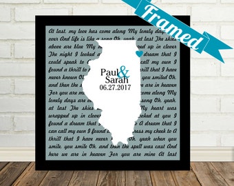 s gift lyrics wedding gift personalized song lyrics map framed s gift lyrics wedding gift personalized song lyrics map framed