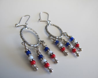 Red, White, and Blue Earrings