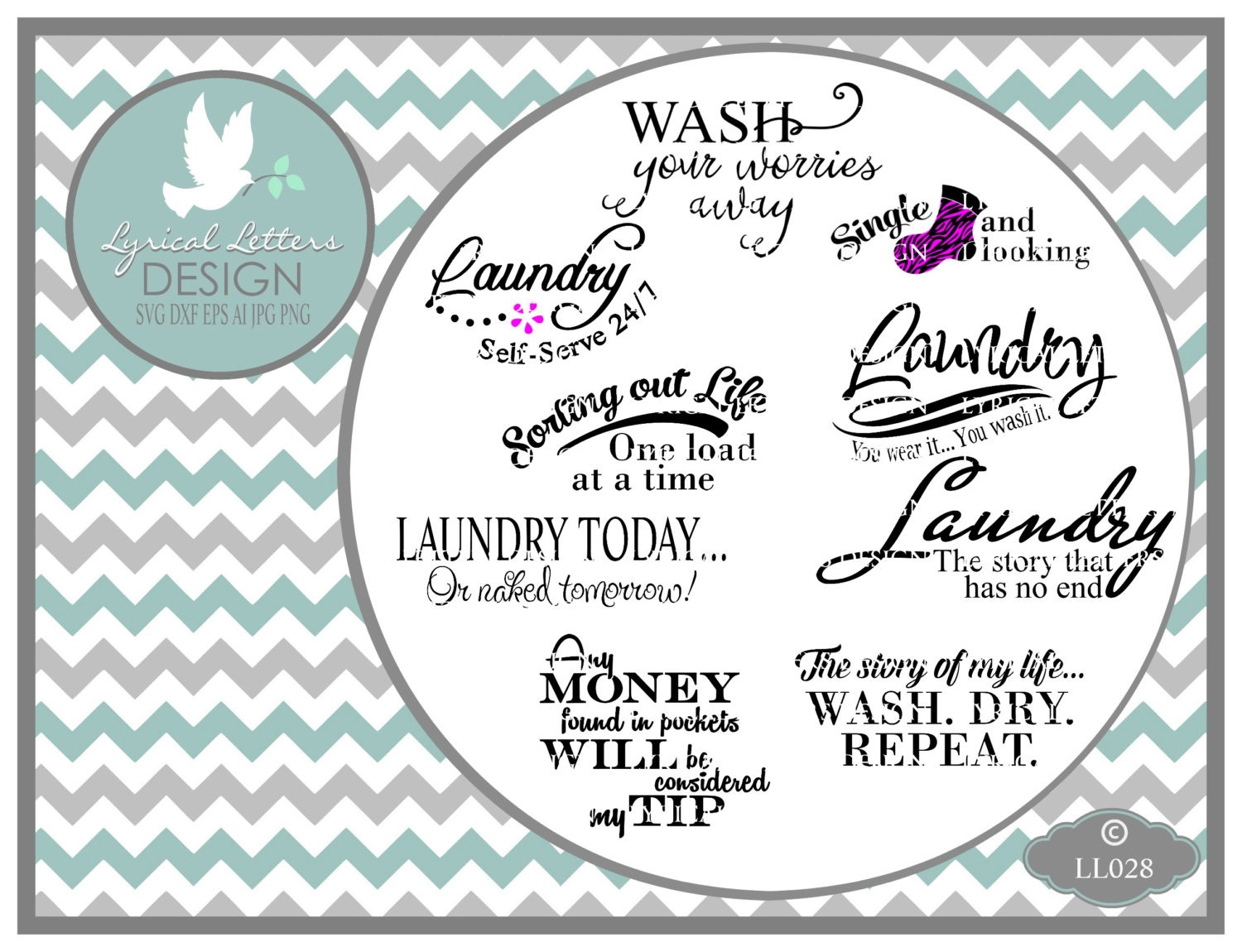 Download Laundry Room Design Set Laundry svg Collection LL028