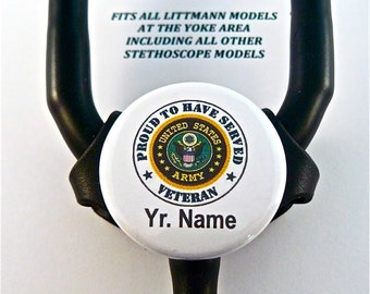 3M Littmann ID Stethoscope name tag, Fits all Littmann models, including all other brand stethoscopes at the yoke