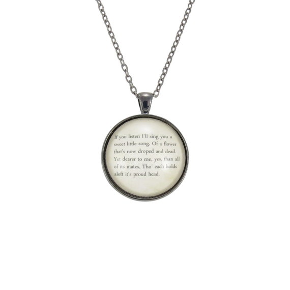Personalized Song Lyric Necklace Custom Pendant For Song