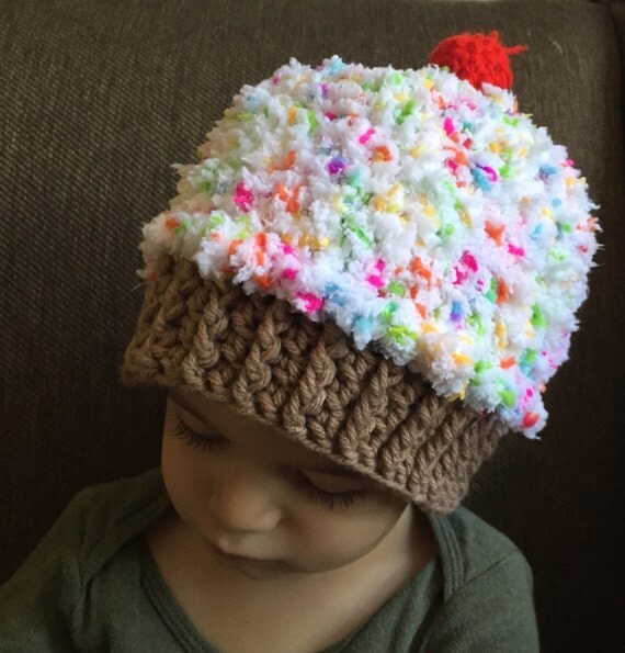 Items similar to Handmade crochet cupcake hat, cupcakes Items similar to Handmade crochet cupcake hat, cupcakes