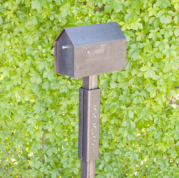 The Walden Mailbox w Post Numbers by boldmfg on Etsy