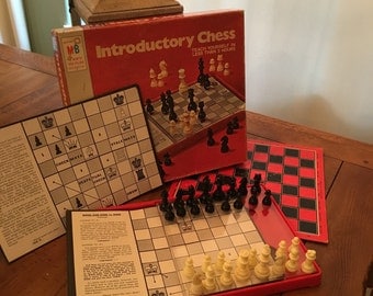 milton bradley chessmen wood small
