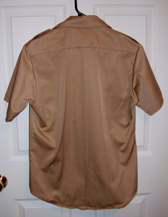 Vintage USMC Marine Corps Military Khaki Uniform Shirt Small