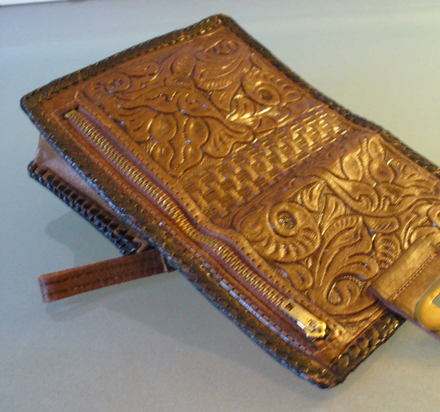 Vintage Mexico Tooled Leather Wallet
