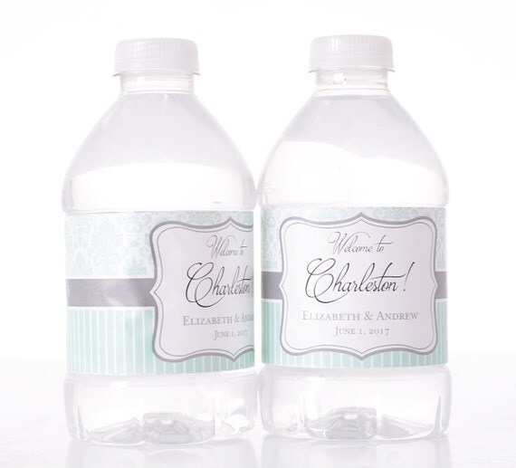 Vintage Wedding Decor - 30 Wedding Water Bottle Labels - Need a different quantity? Click on the "choose total" tab to see all pricing Il_570xn
