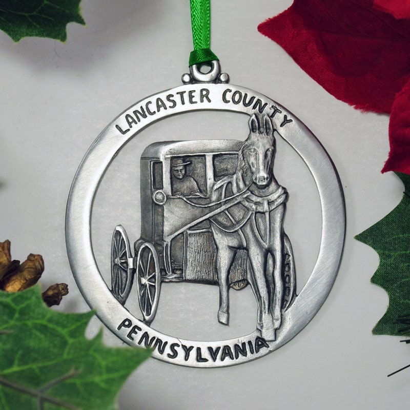 Lancaster Pennsylvania Christmas Ornament by AristocraftPewter