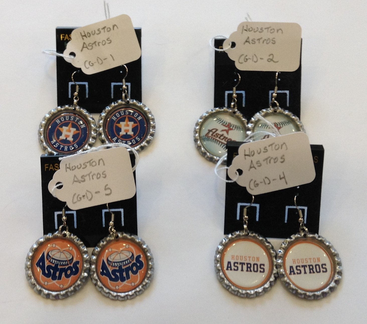Houston Astros Earrings MLB earrings sports by cmsportscrafts