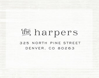Self Inking Address Stamp, Custom Stamp, Custom Address Stamp, Custom Rubber Stamp, Personalized Self Inking Wedding Stationery Stamper