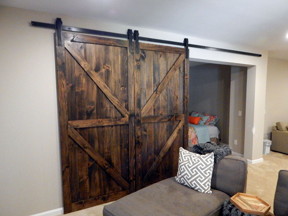 Atlanta Interior Sliding Barn Doors Double Z Style by YoureUnique