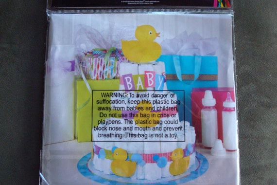 Rubber Duckie Baby Shower Diaper Cake Kit Unisex Baby Shower