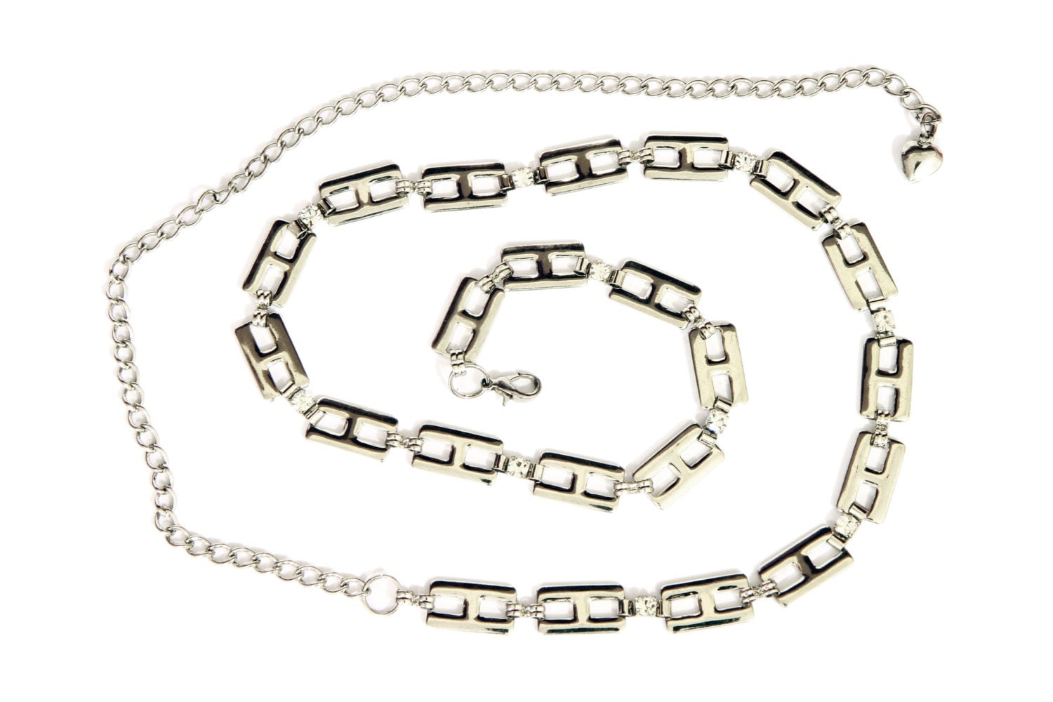 Silver chain Belt fashion Metal Belt Urban Accessories