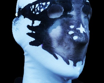 Rorschach mask with REAL moving inkblots