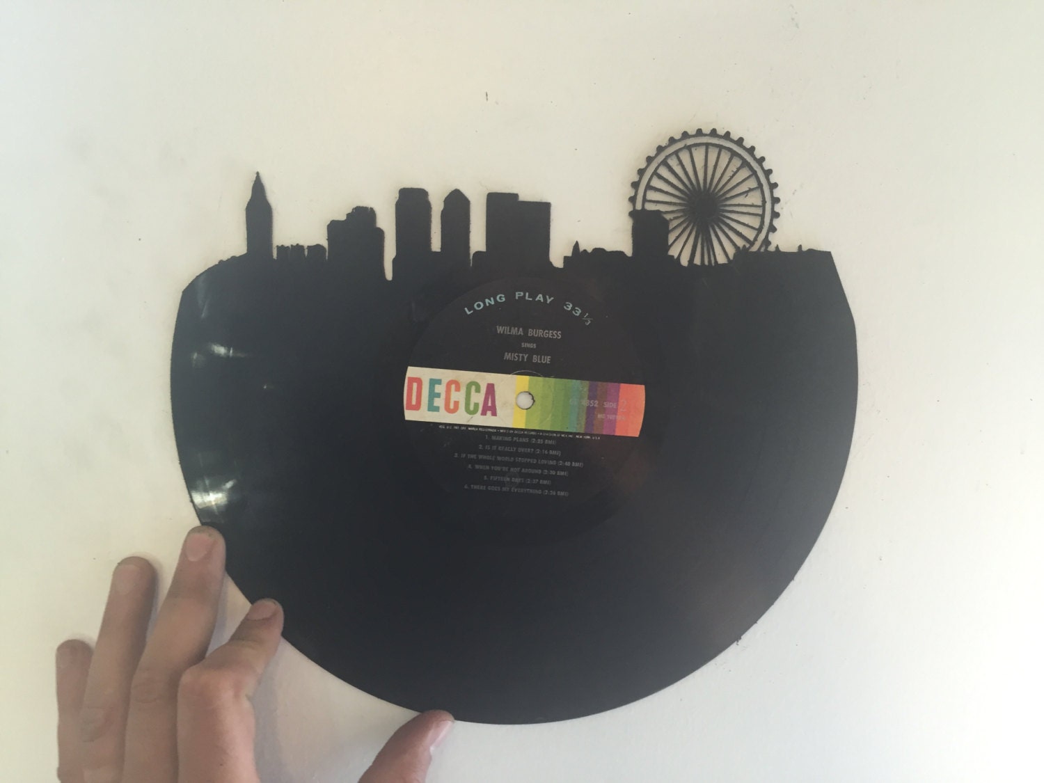 london city Laser Cut Vinyl Record artist representation