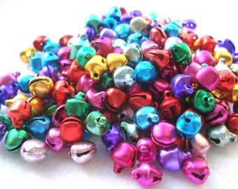 9mm Aluminum Bell Charms Small Christmas Bells Pack of 100 CR07