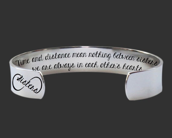 Sister Birthday Gift | Sister Gifts | Sister Gift | Sister Present | Sisters Jewelry | Time and Distance Custom | Korena Loves