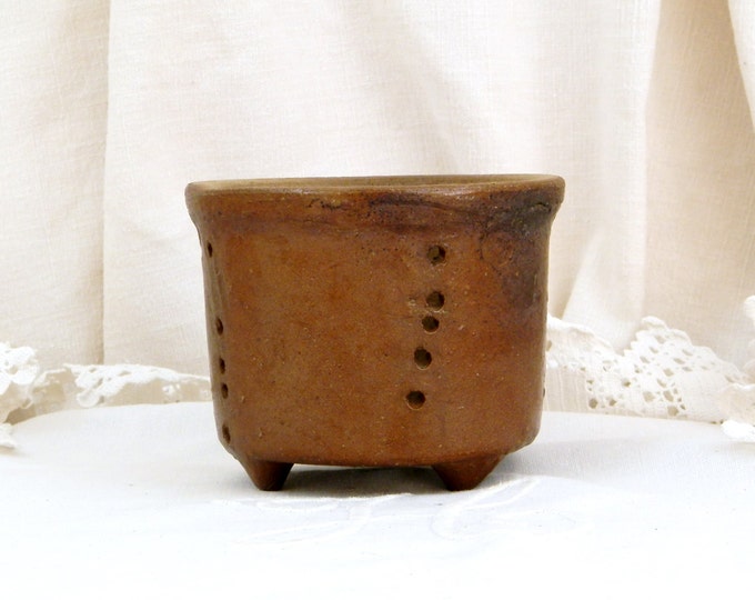 Antique Rustic French Salt Glazed Ceramic Cheese Strainer/Mold French Country Decor, Shabby Chic, Retro Vintage Home Interior, Kitchenware Antique Rustic French Salt Glazed Ceramic Cheese Strainer/Mold French Country Decor, Shabby Chic, Retro Vintage Home Interior, Kitchenware