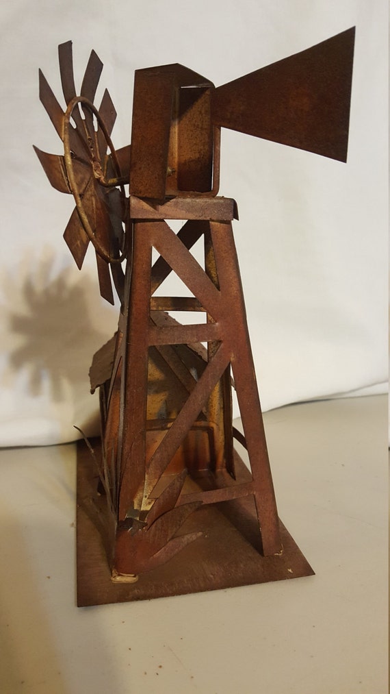 Metal Windmill home decor