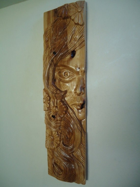 Large Wood carving sculpture 31 Large wood wall art
