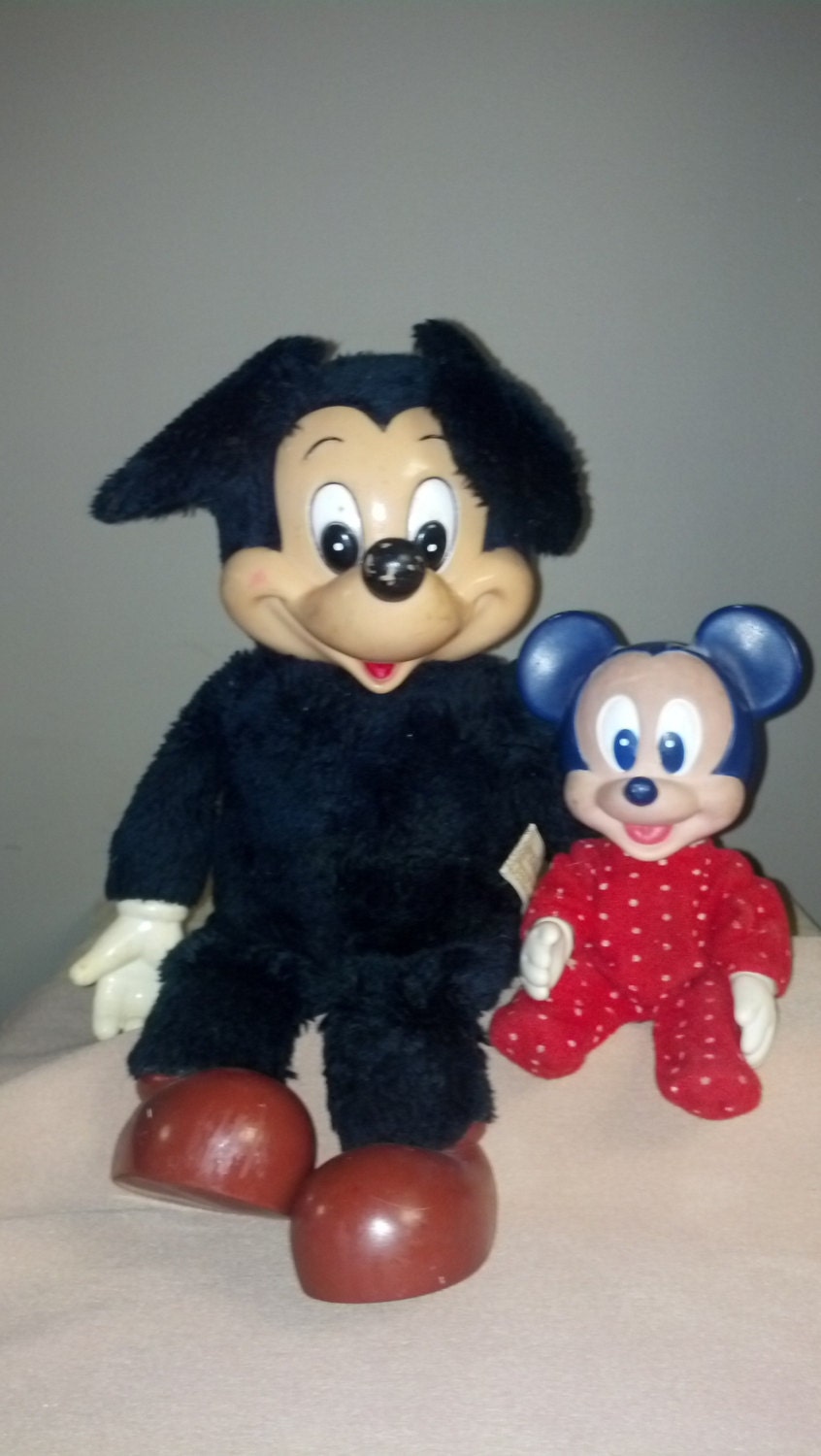 2 Vintage Mickey mouse Dolls by NEastcollectables on Etsy
