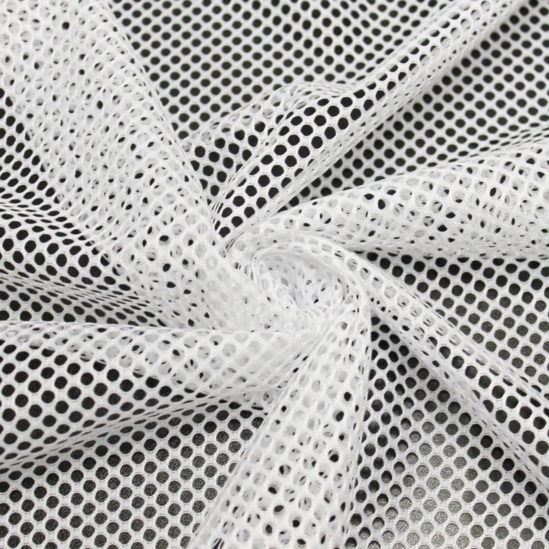 White King Mesh Knit Fabric By The Yard Football Fabric