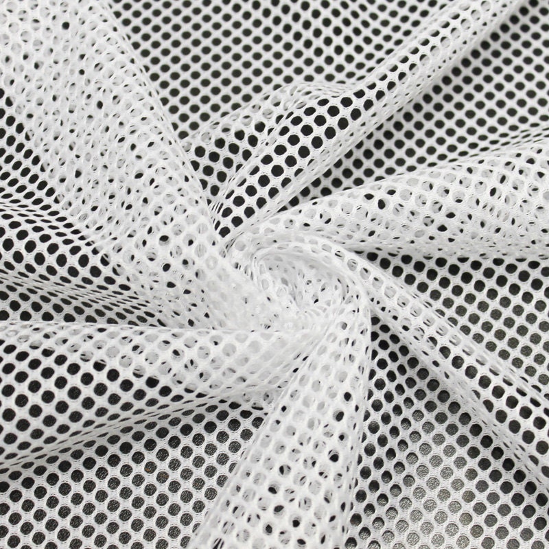 White King Mesh Knit Fabric by the Yard Football Fabric