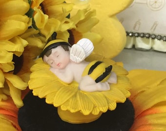 Baby Shower Baby Boy Bumble Bee Favor or Cake Topper or Centerpiece Choose Quantity