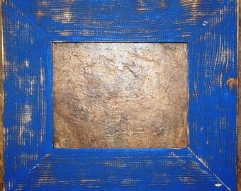 F002 3-1/2" UK Blue Distressed Picture Frame