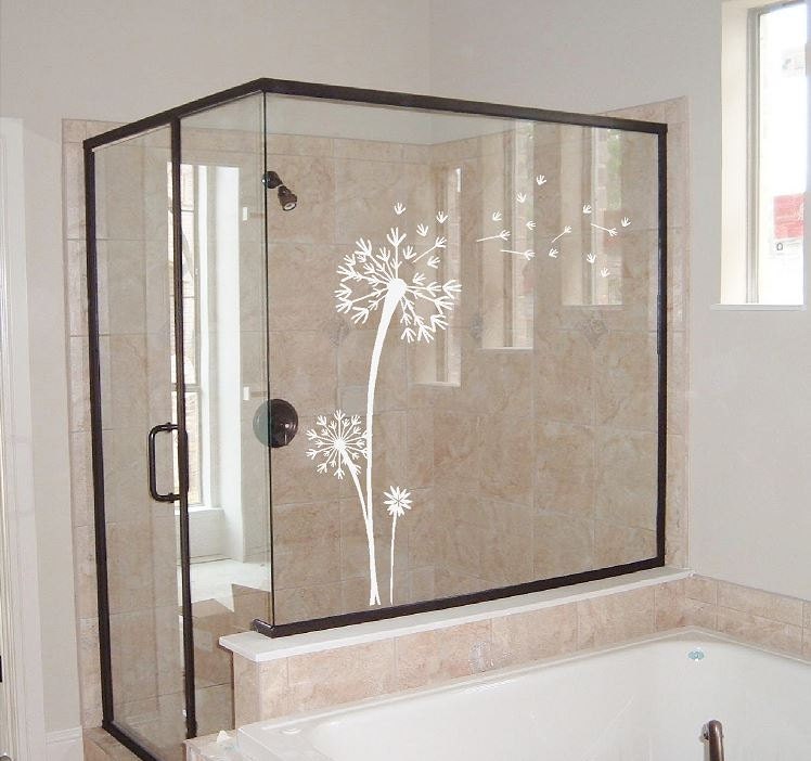 Dandelion Decal Etched Glass Decal by CreativeExpressionsz