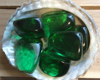 Green Obsidian Tumbled Stone, Reiki Inflused, Healing Crystal, Spiritual Stone, Meditation, Tumbled stone