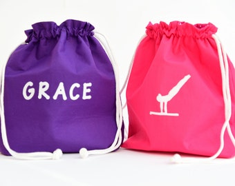 Personalised Gymnast Bag // Grip Bag // Personalised with your choice of name // Gymnastics // Gift for a Gymnast // Gym Bag