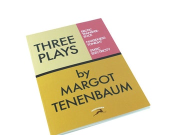 Three Plays by Margot Tenenbaum as a notebook! Wes Anderson, Royal Tenenenbaum inspired