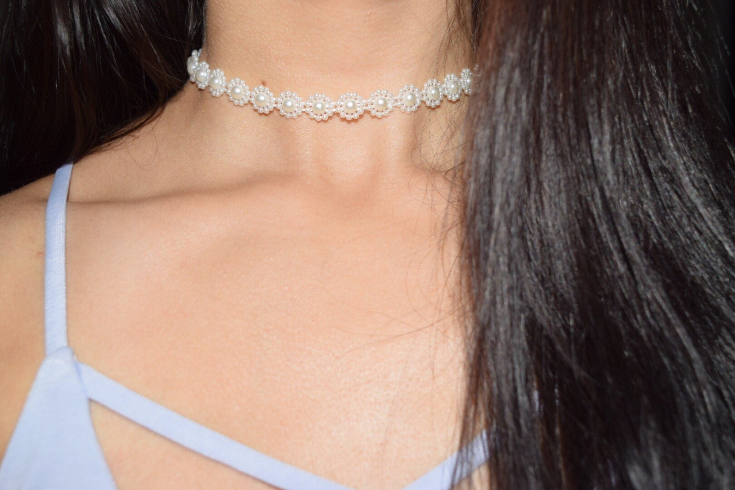 Ariana Grande Choker Pearl Choker Necklace Let Me Love You 2967