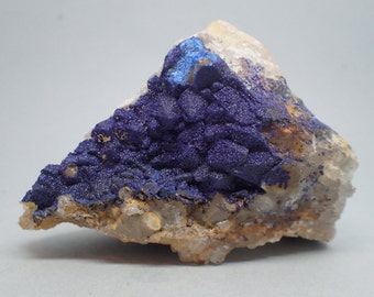 Azurite on Quartz | Morocco