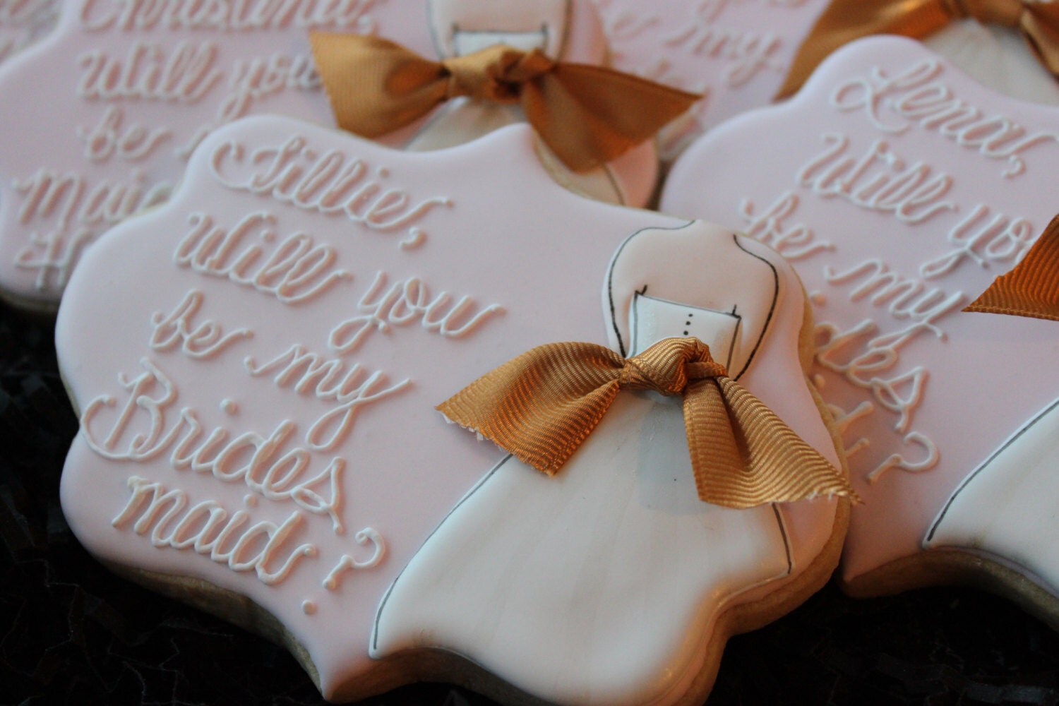 Will You Be my Bridesmaid Cookies Wedding Cookies Bridal Will You Be my Bridesmaid Cookies Wedding Cookies Bridal