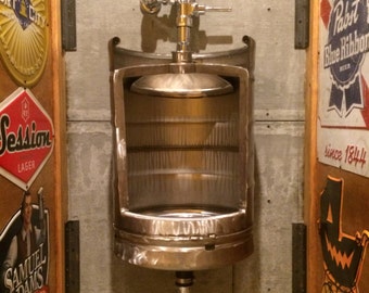 Beer Keg Urinal - Stainless Novelty Toilet for Bistro, Cafe, Restaurant, Winebar, Brewery or Man Cave , keg urinal