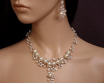 Glamour rhinestone jewelry set Bridal by ALBridalAccessories