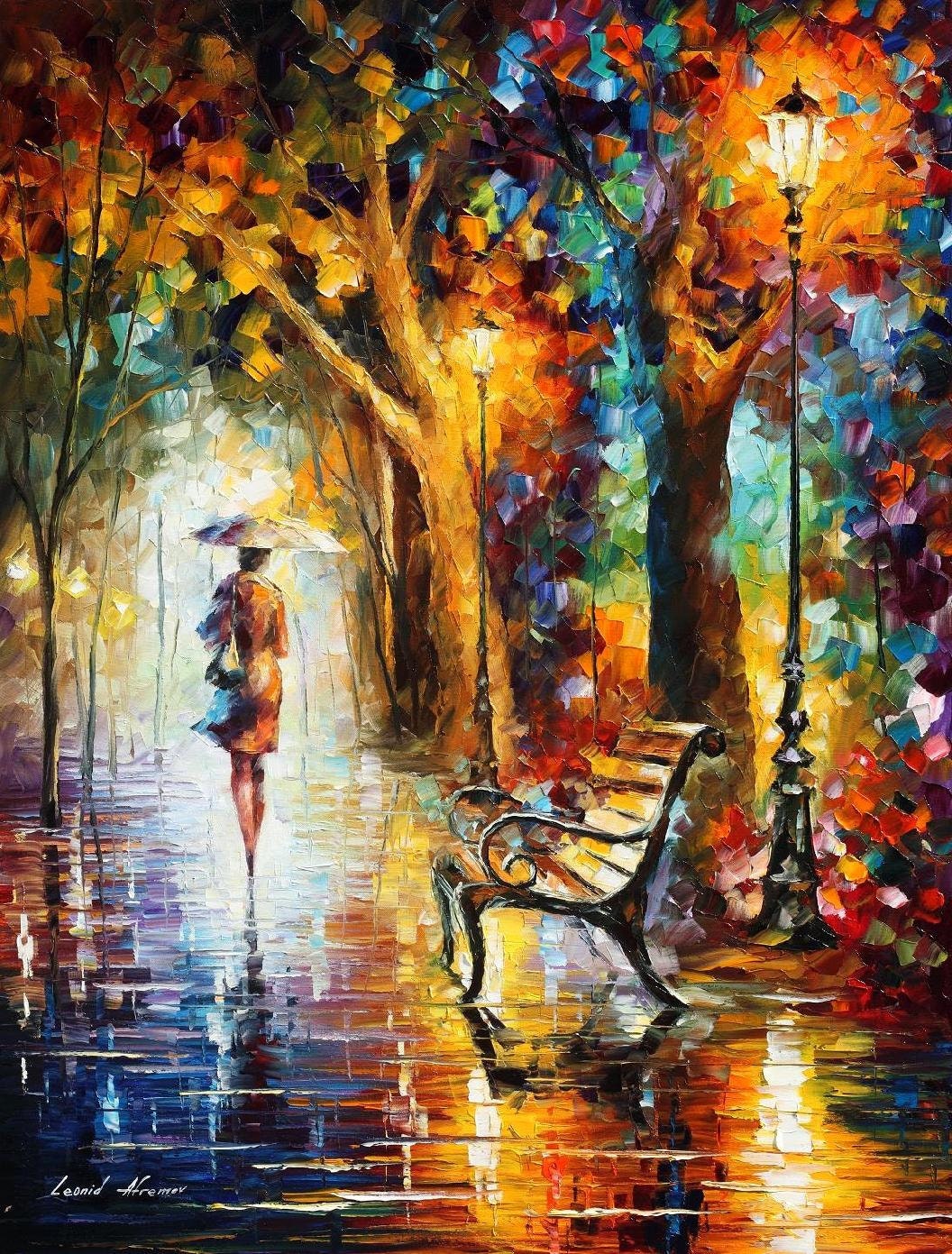 Canvas Wall Art Scenery Paintings By Leonid Afremov The End