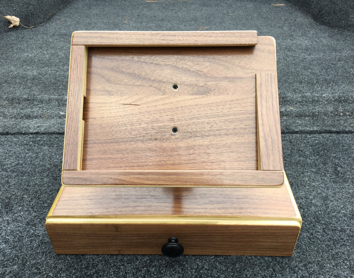 Plywood iPad stand cash register Walnut Cherry Maple or Oak