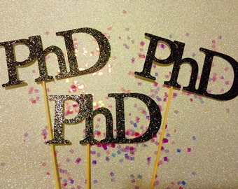 Graduation Centerpiece Sticks 2016, Graduation Party, Party Decor, Graduation Decorations, Graduation, Class of 2016 , PhD, Set of 3