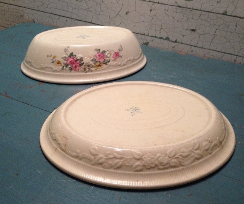 Oven Serve Casserole Dish and Matching Platter 1930’s Haute Juice