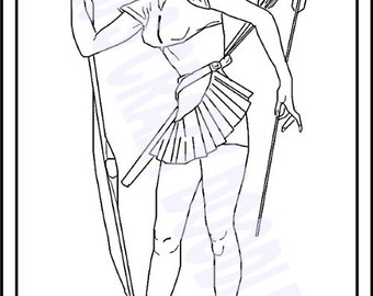 naked girl coloring page